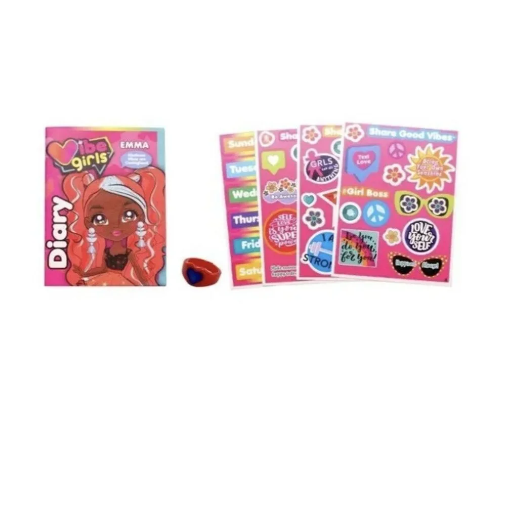 Vibe Girls Emma Doll Including 50 Stickers and kindness Vibe Diary *NEW*